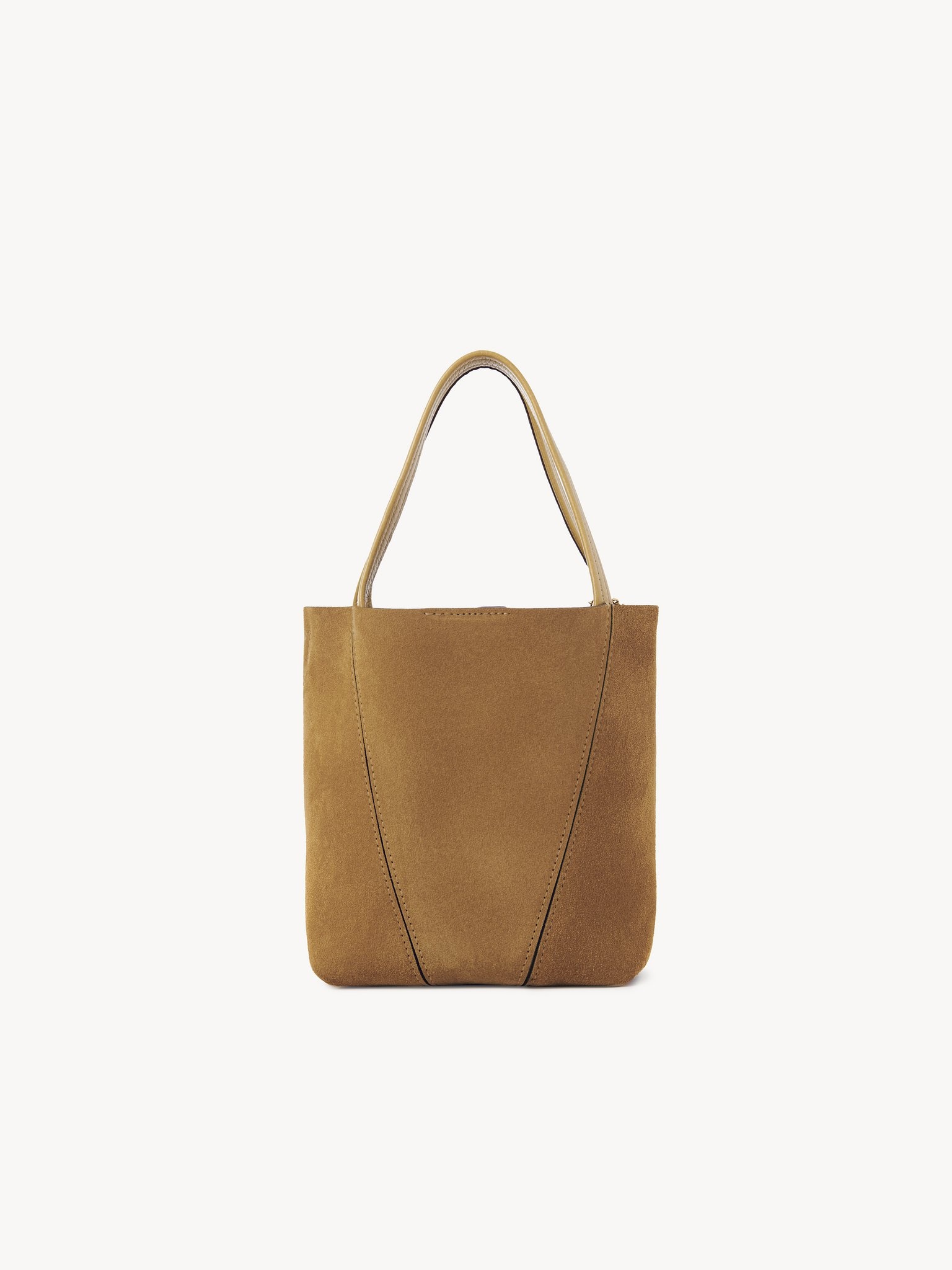 SMALL CHLOÉ SPIN TOTE BAG IN SUEDE LEATHER - 4