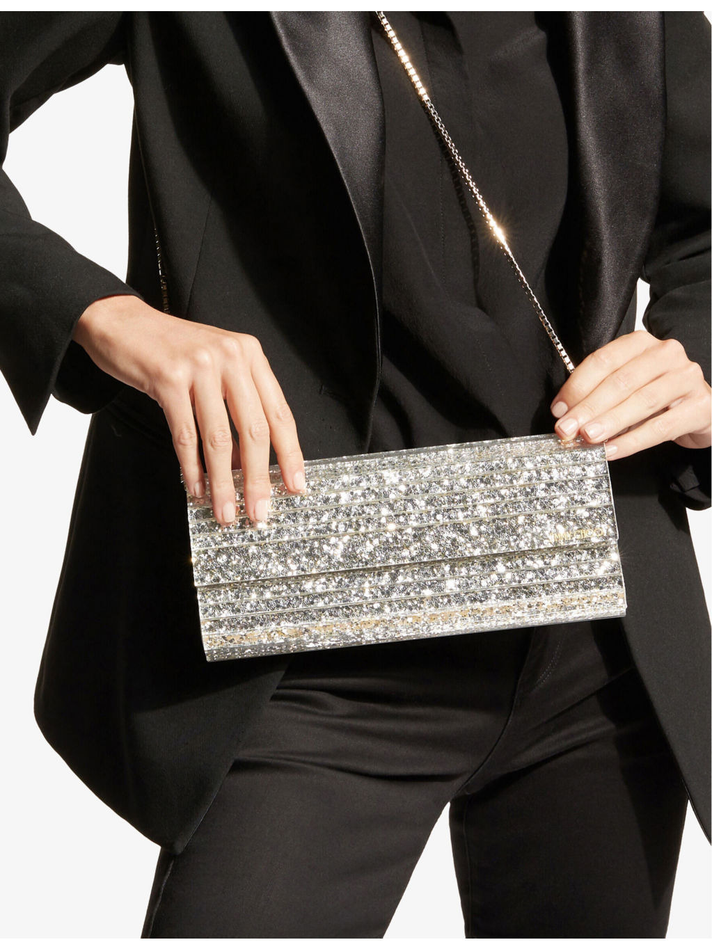 Sweetie glitter acrylic clutch - 2