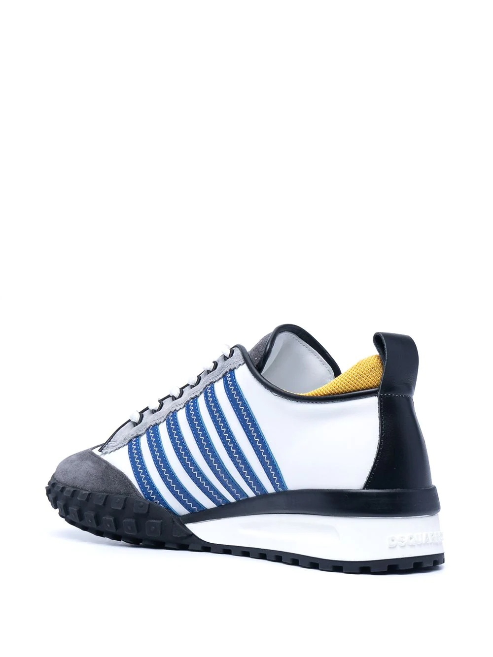 jagged stripe low-top sneakers - 3