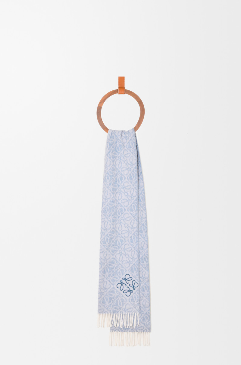 Loewe Anagram scarf in wool and cashmere outlook