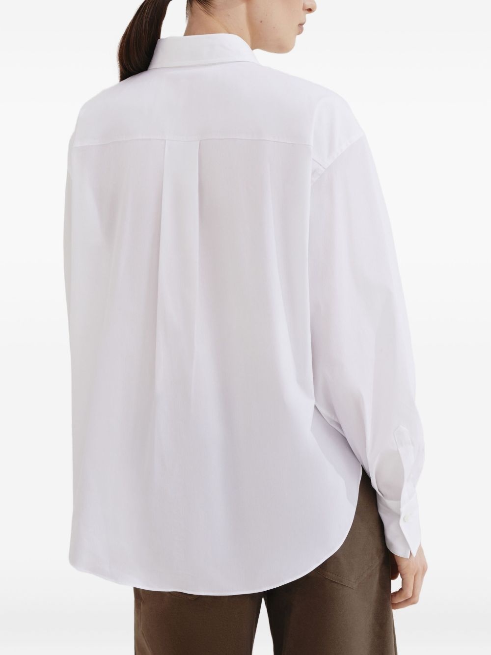 long-sleeved poplin shirt - 4