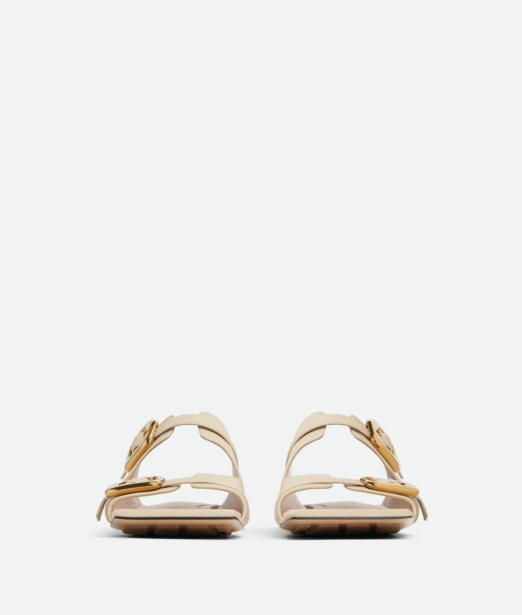 Stretch Buckle Mule Sandal Flat - 2