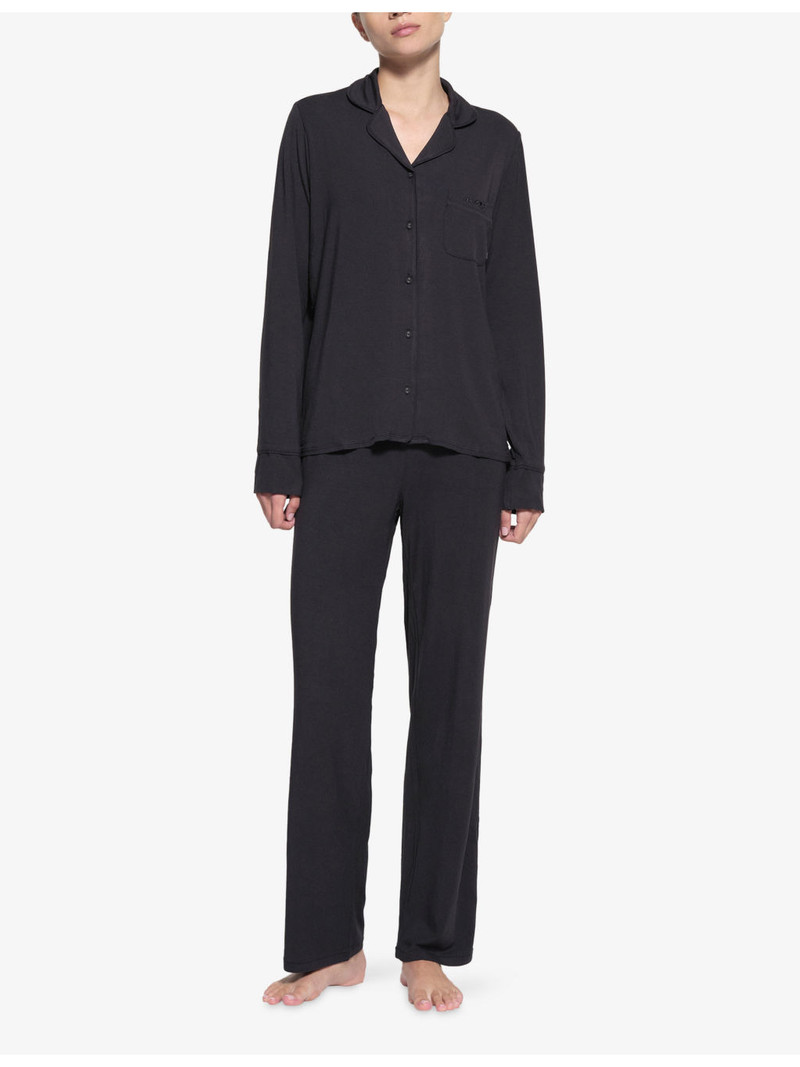 SKIMS Long-Sleeve Button-Up Modal-Jersey Sleep Set outlook