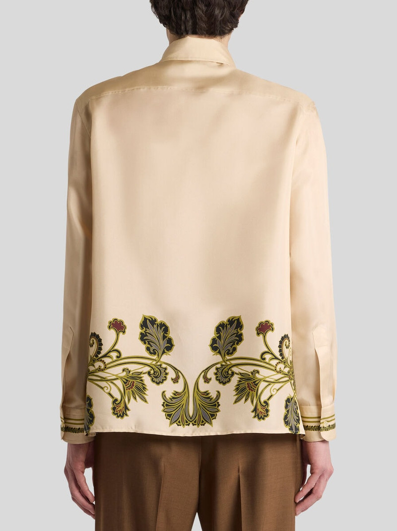 SILK SHIRT WITH PLACED PRINT 5