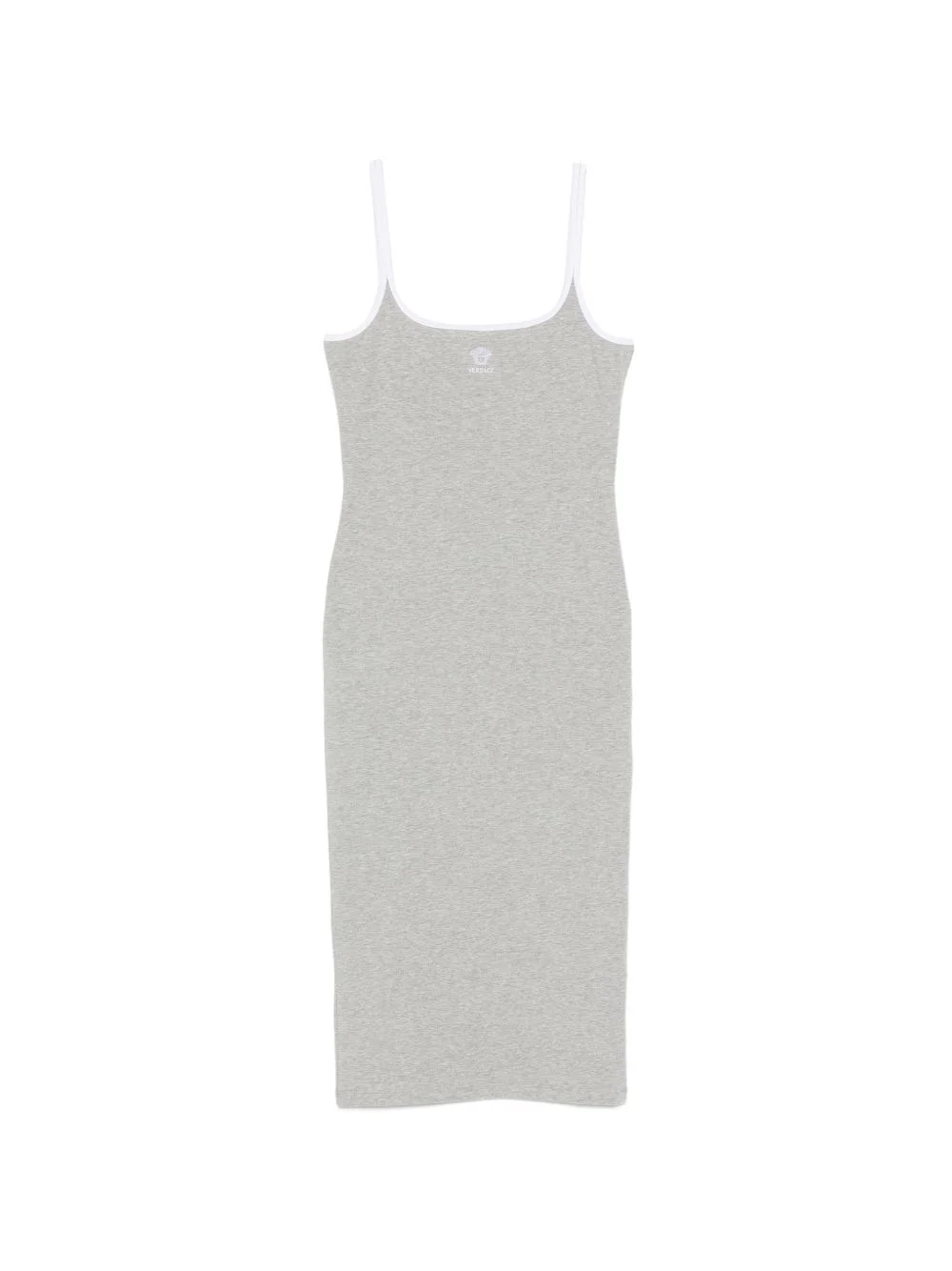 logo-embroidered midi dress - 1