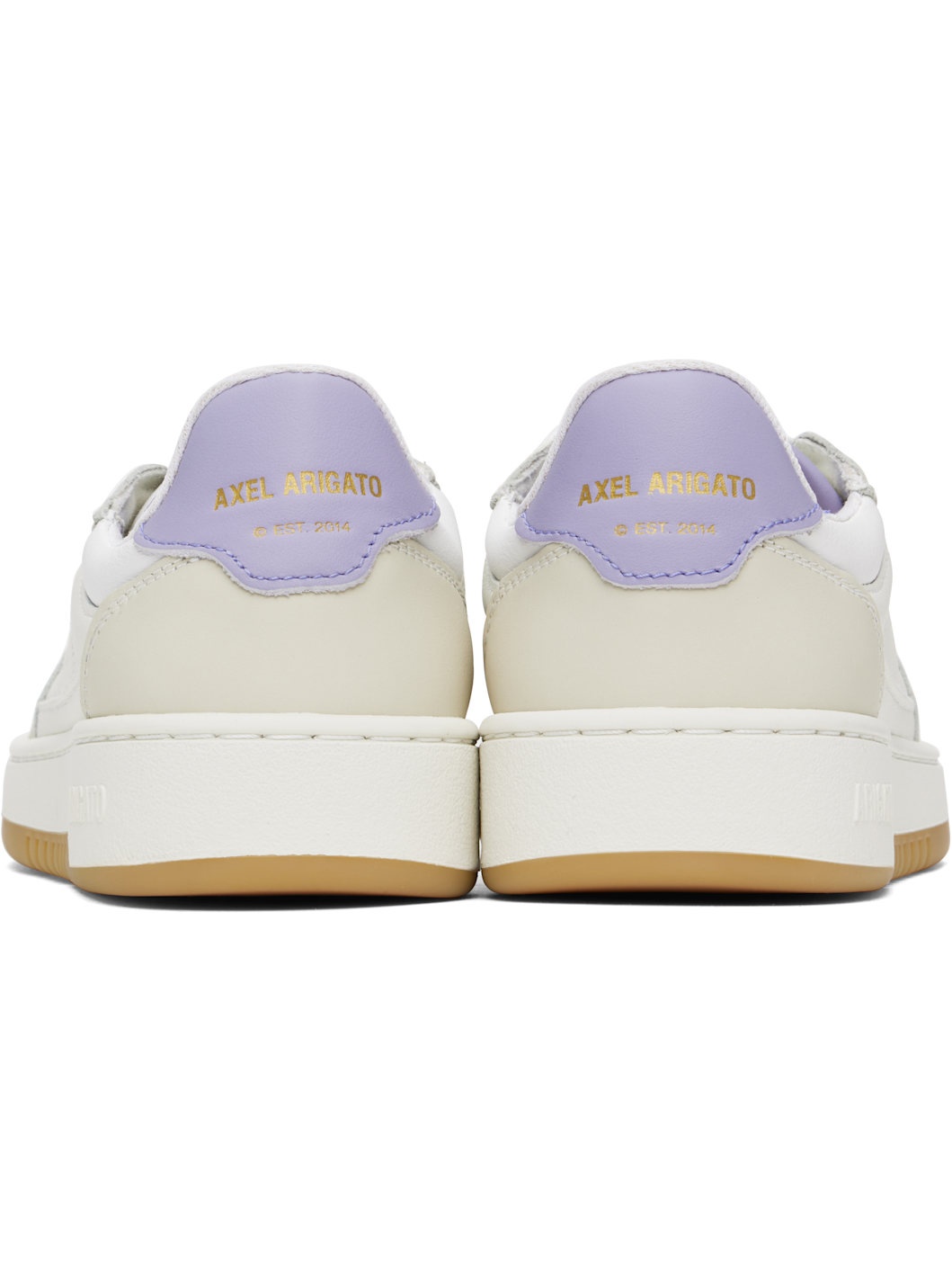 Beige & Purple Dice Lo Sneakers - 2