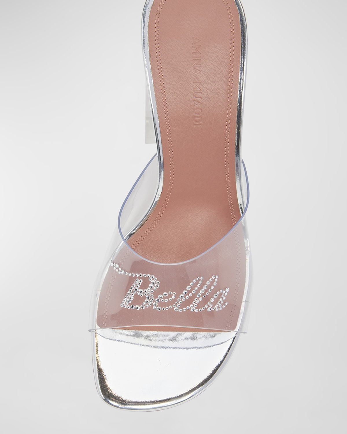 Bella Glass Slipper Mule Sandals - 5