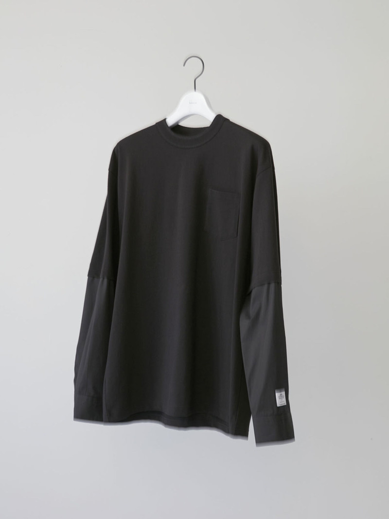 Thomas Mason Cotton Poplin x Cotton Jersey T-Shirt 1