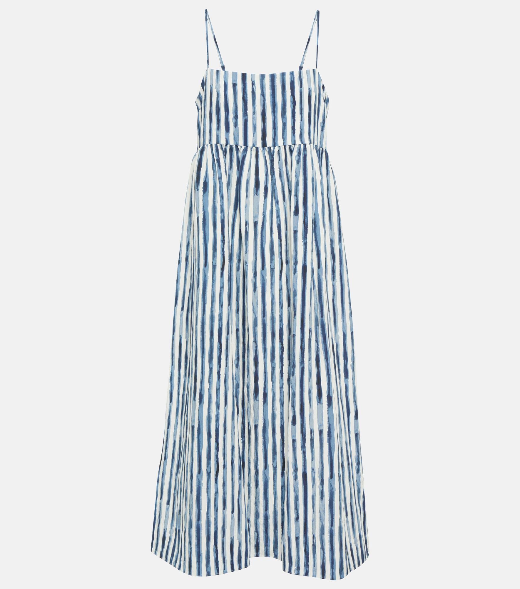 Striped midi dress - 1