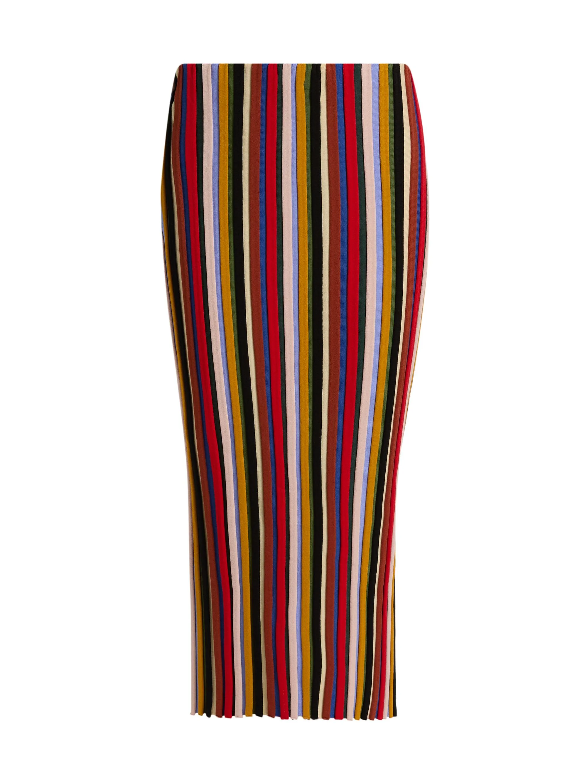 Women's Noemi Striped Knit Midi-Skirt - Artist Stripe - 1