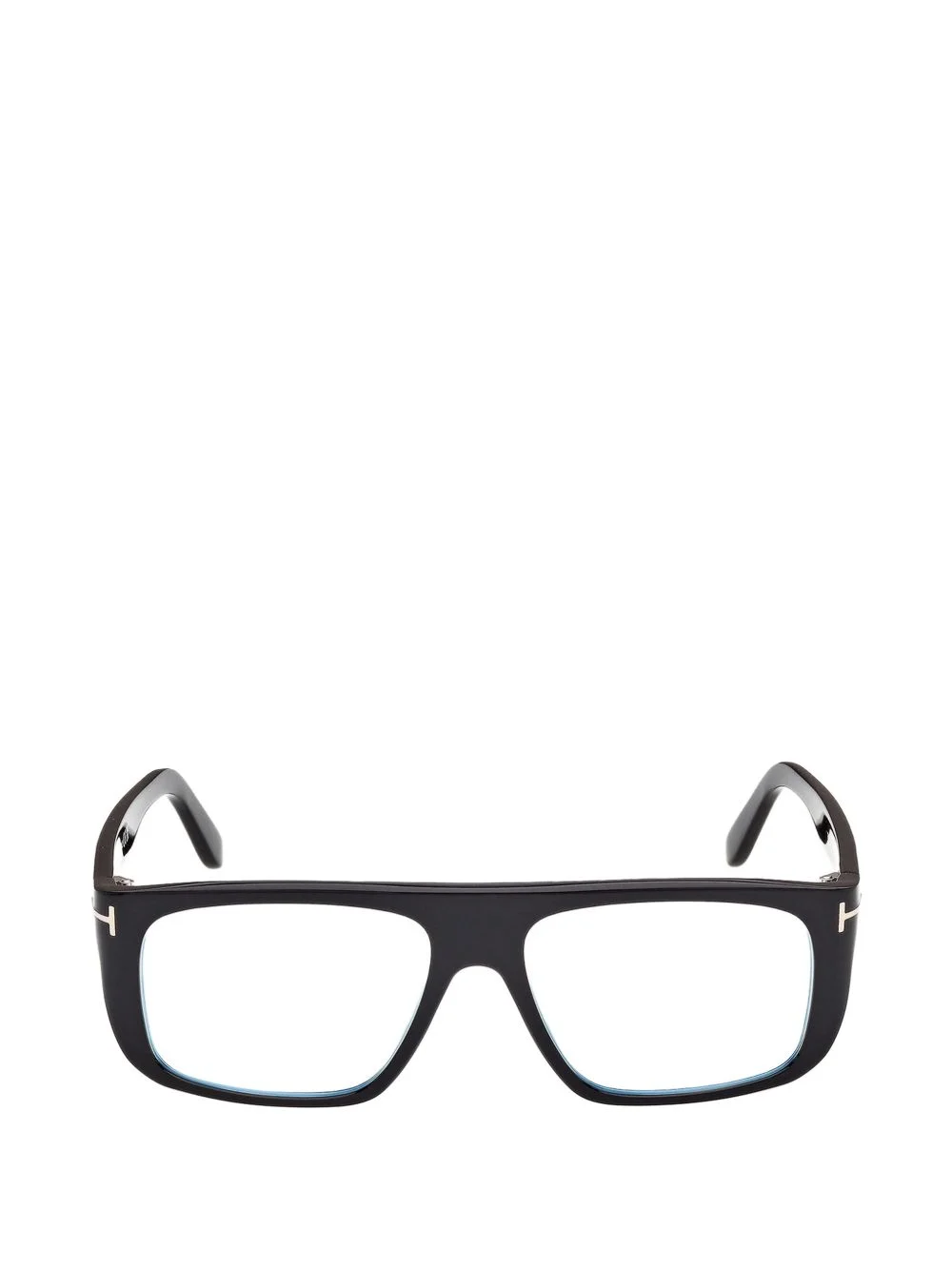 T-logo rectangle-frame glasses - 1