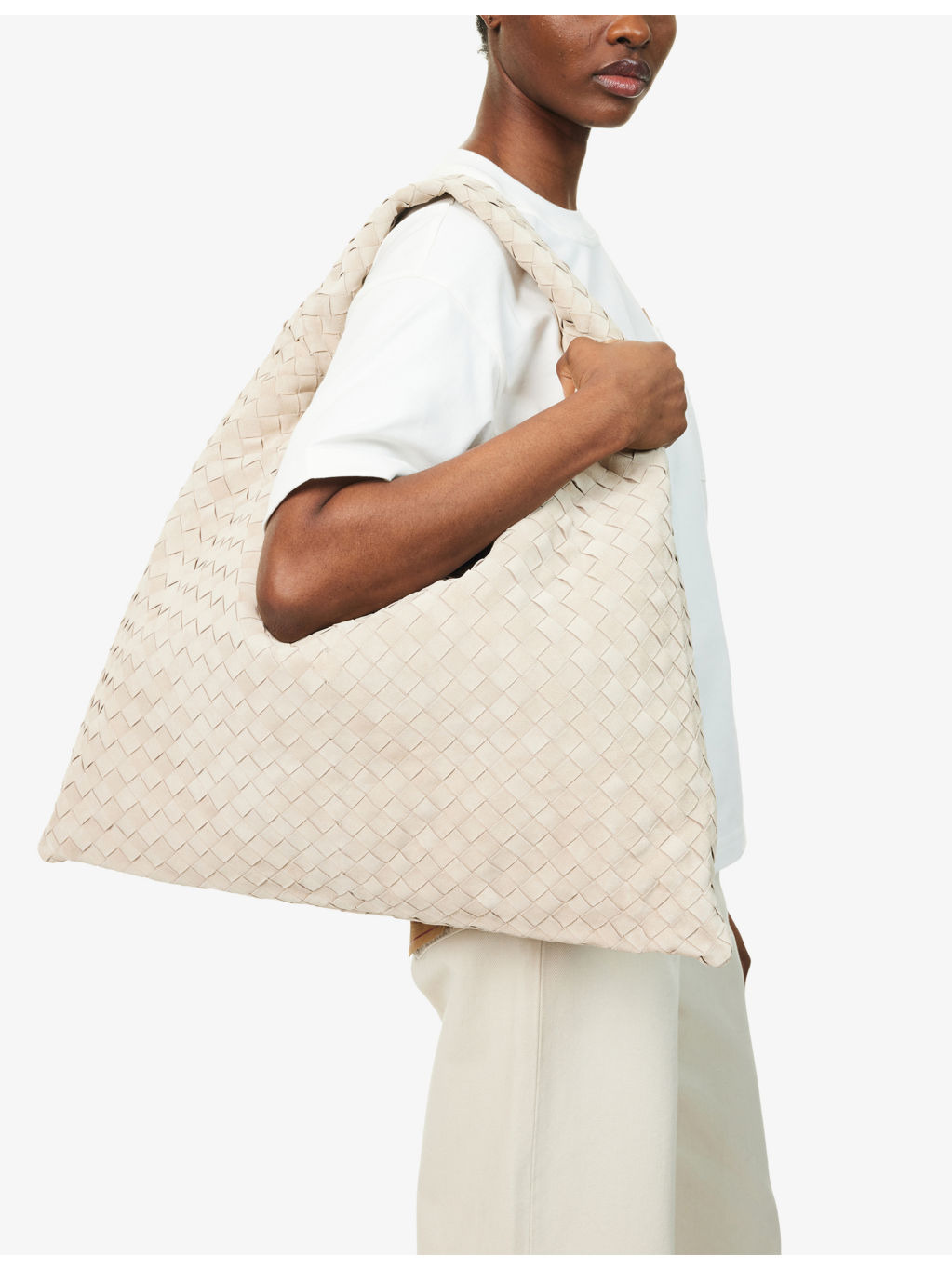 Hop Large Suede Shoulder Bag - 2
