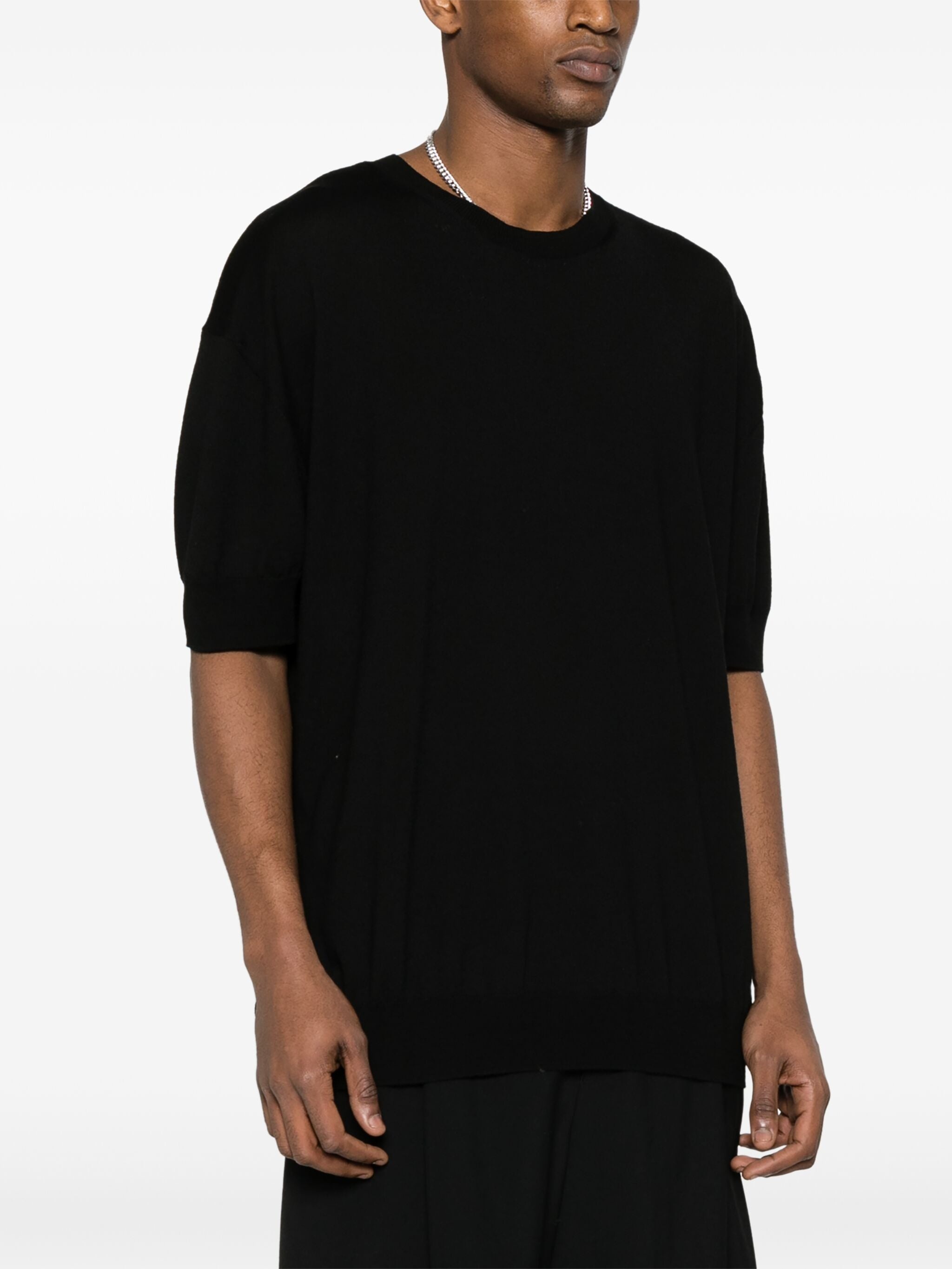 Short-sleeve Wool Jumper - 2
