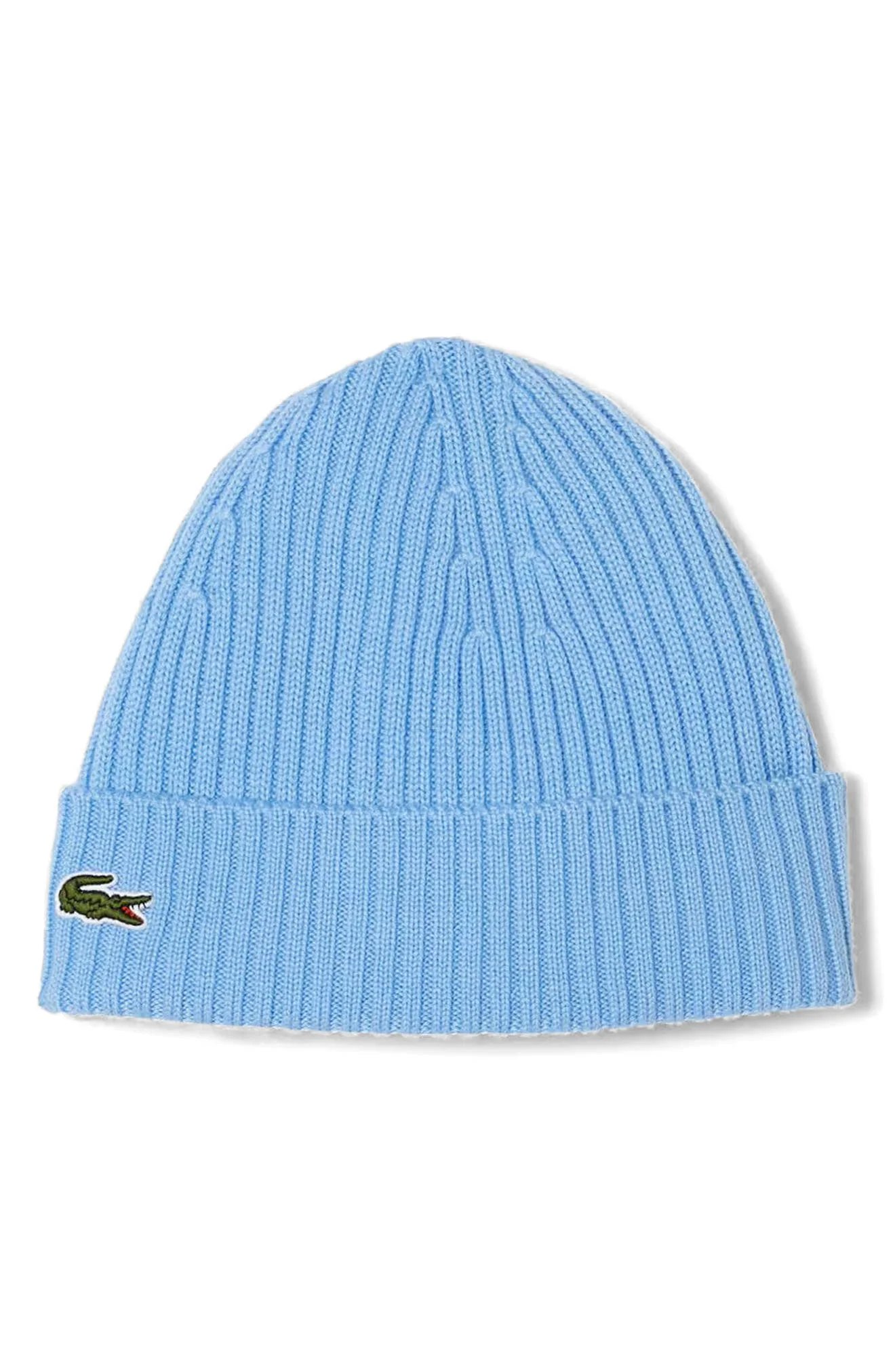Lacoste Wool Cuff Beanie in Hbp Panorama at Nordstrom - 1
