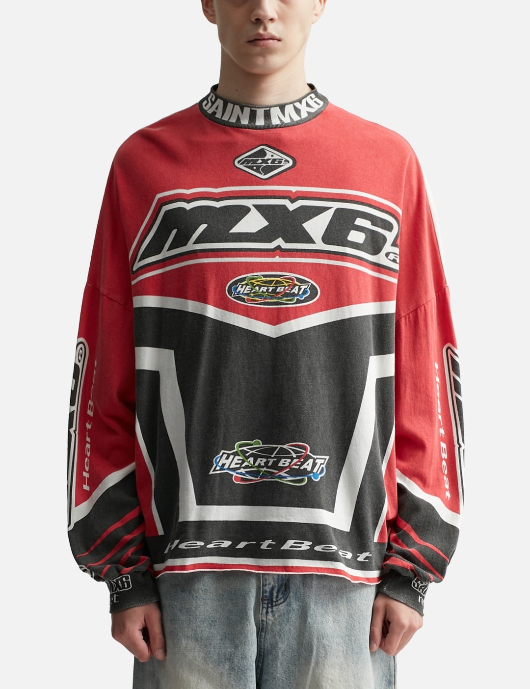 トップス saint mxxxxxx HEART SPEAKS TO HEART SAINT MXXXXXX Pink