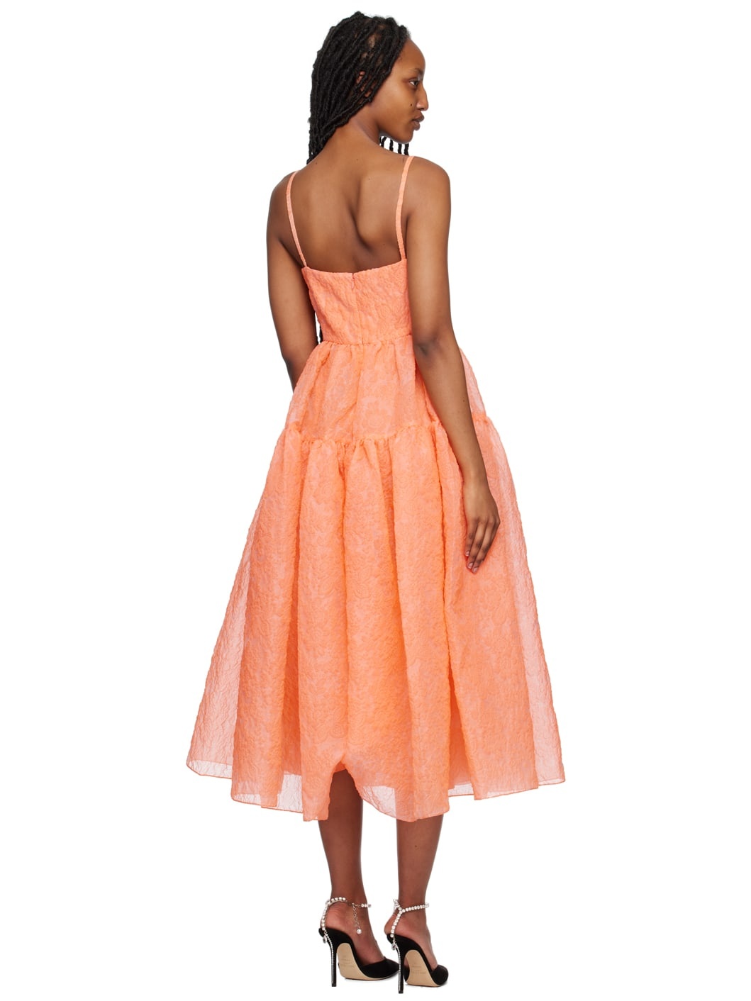 Orange Abelia Midi Dress - 3