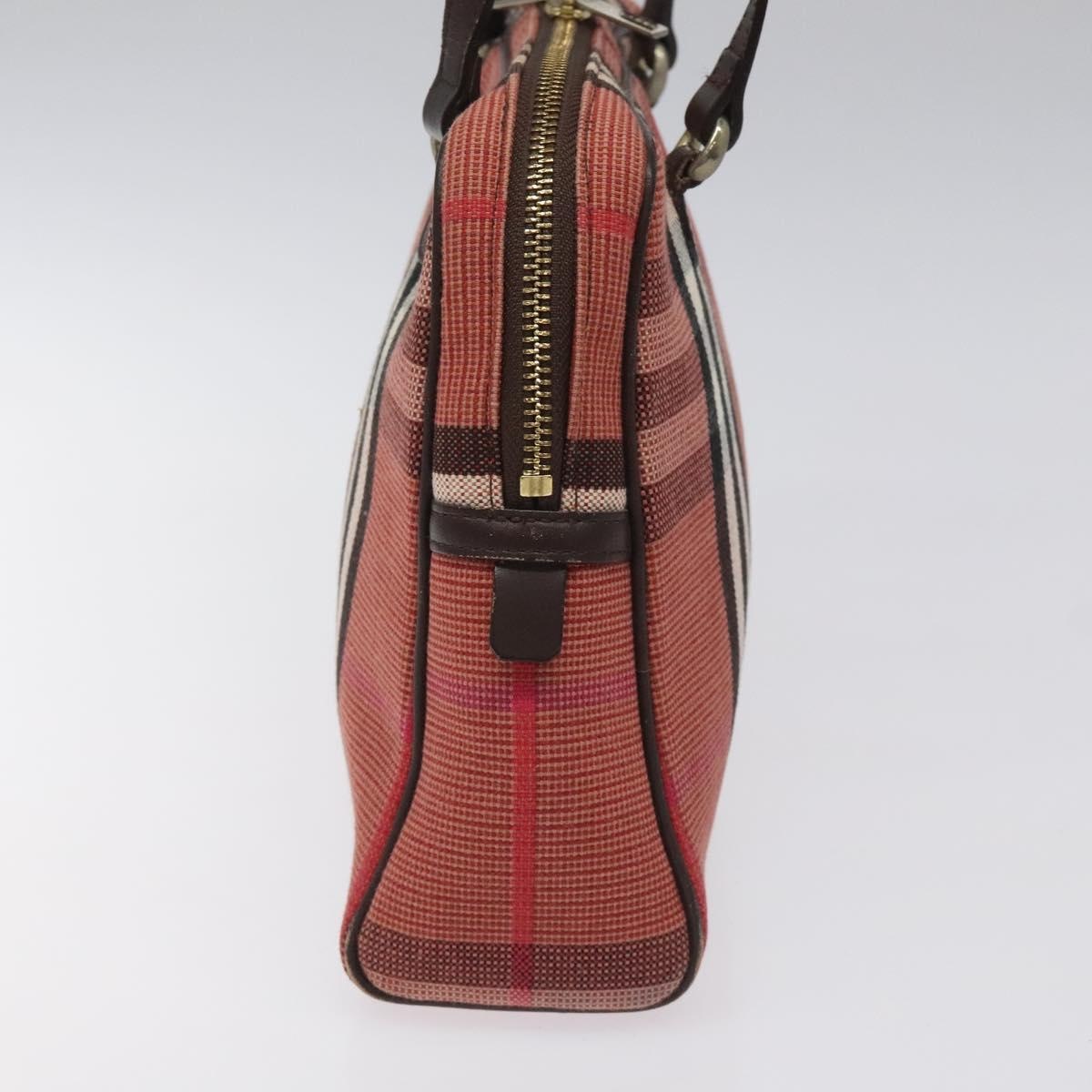 Burberry Nova Check Shoulder Bag Canvas Red - 4
