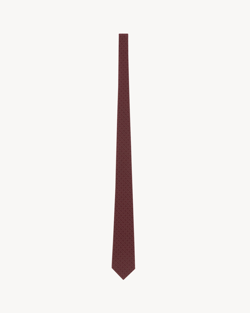 DOTTED STRIPED TIE IN SILK CREPE 1