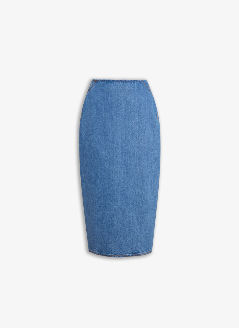 PENCIL DENIM SKIRT - 1