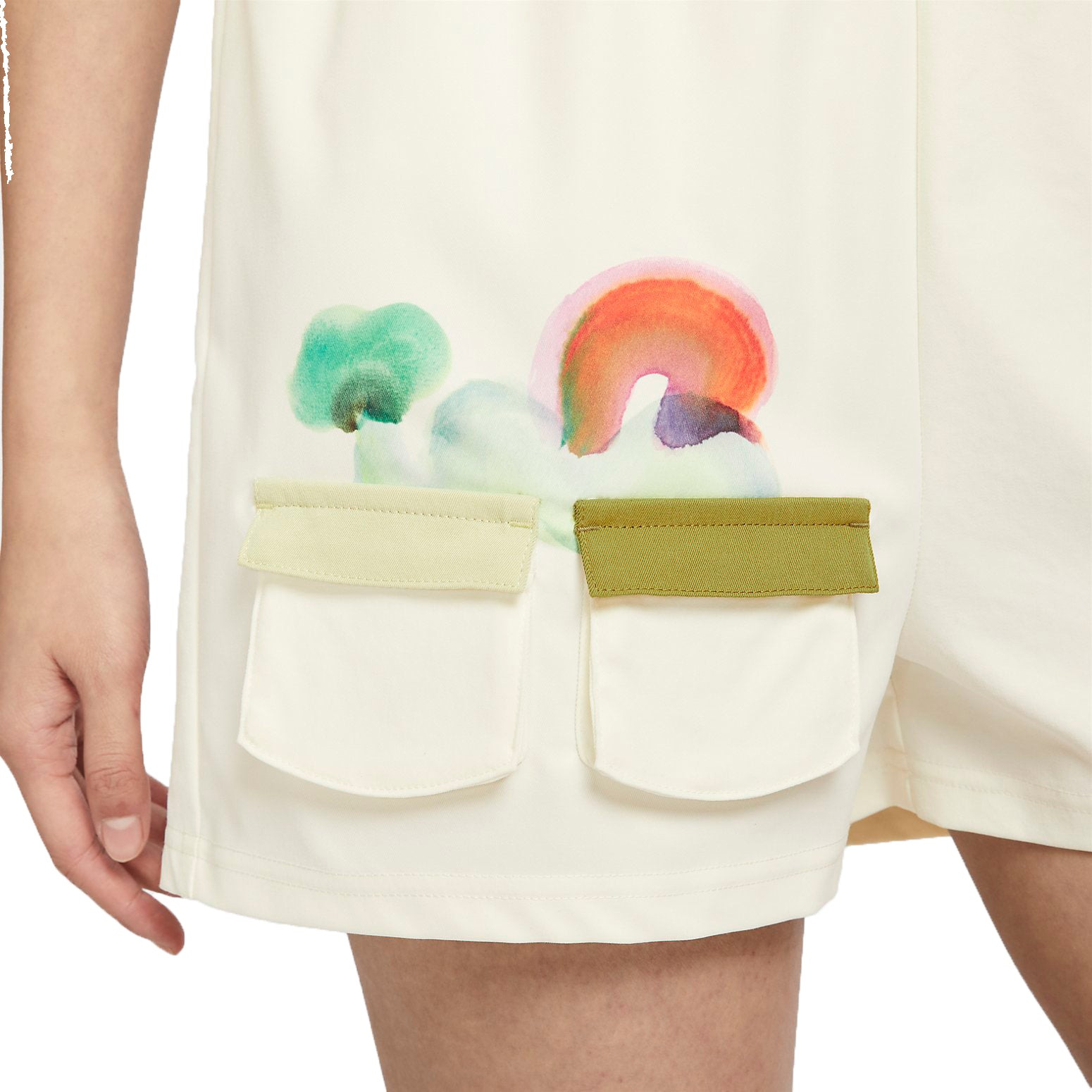(WMNS) Nike Sportswear Woven Shorts (Asia Sizing) 'Sail' HF6175-133 - 3