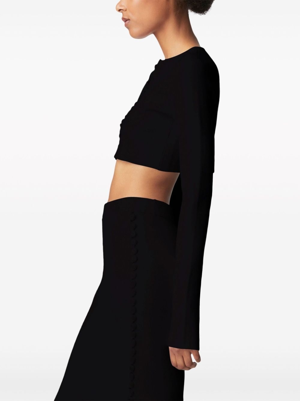 Haruni scallop-edge knitted top - 3