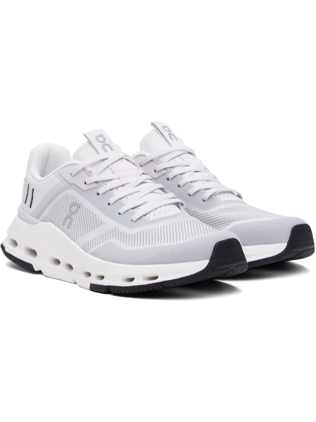 White & Gray Cloudnova Form 2 Sneakers - 4