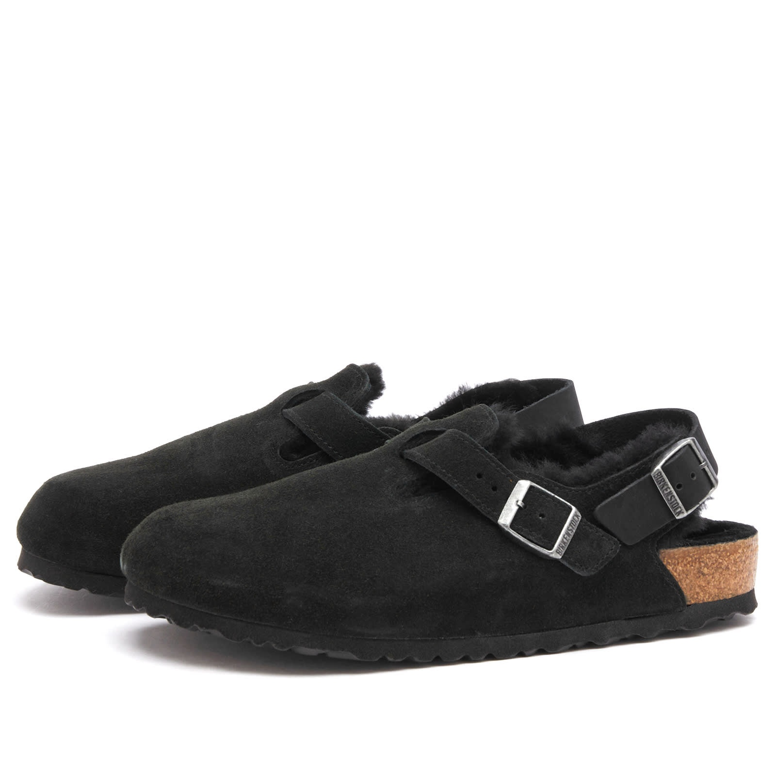 Birkenstock Tokio Shearling Leve Black Laf - 2