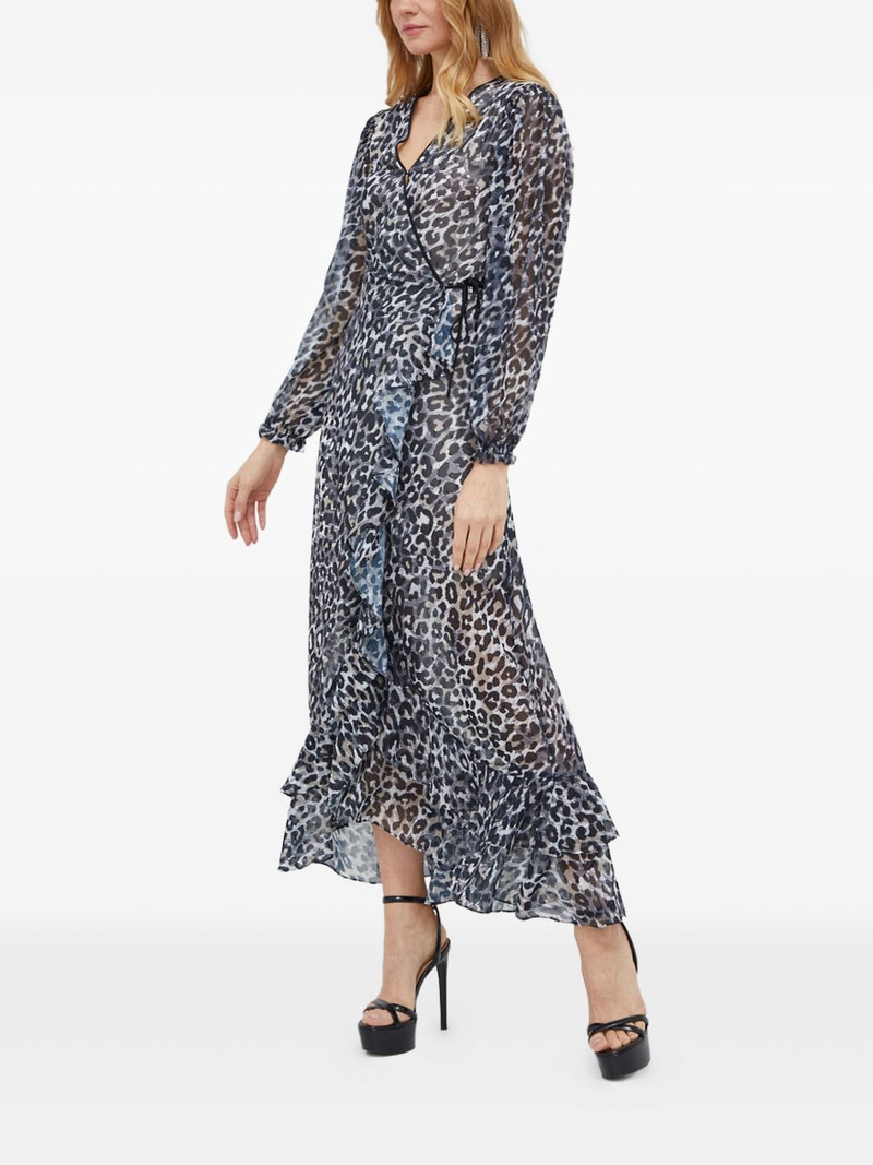 GUESS USA ruffled animal print dress outlook