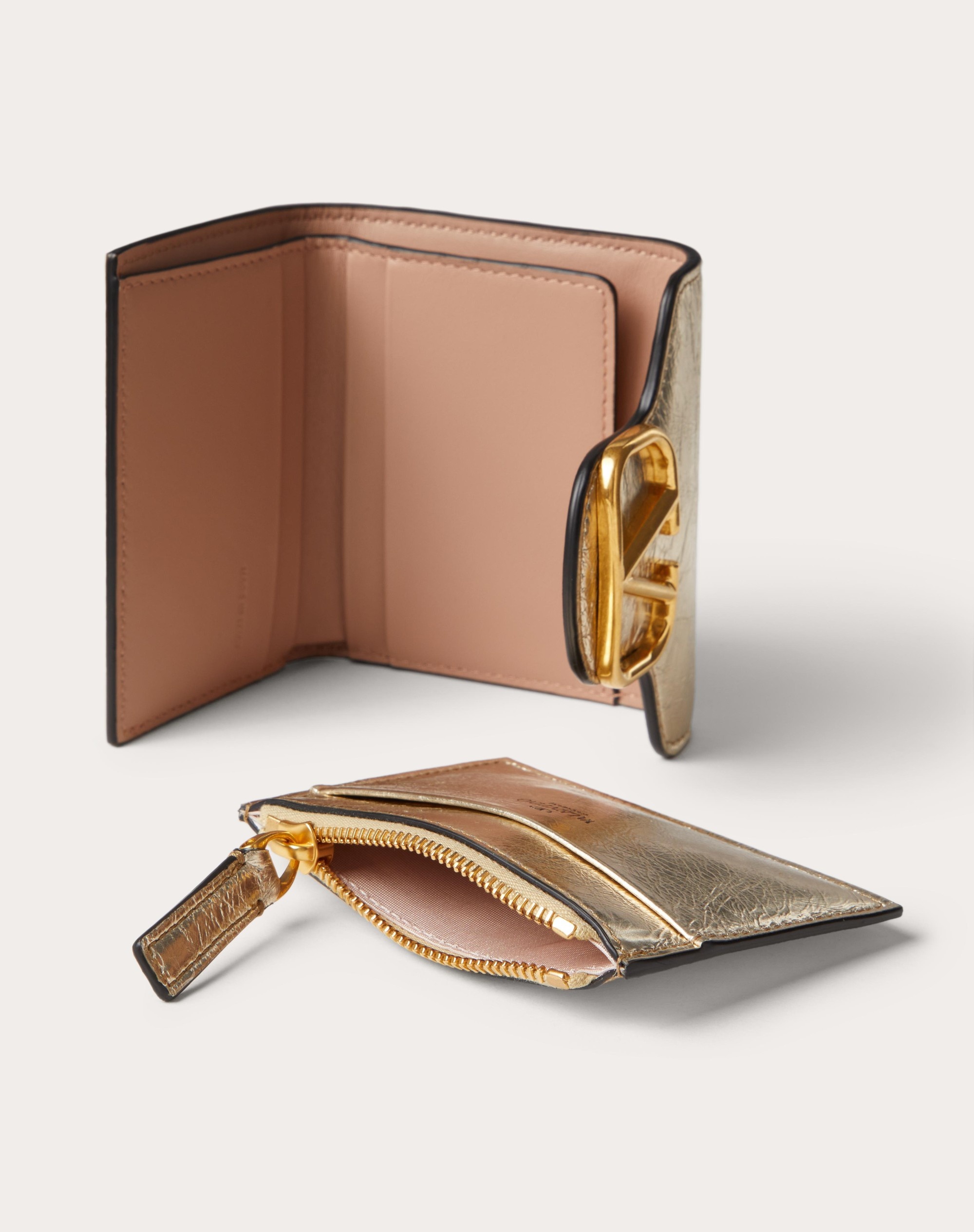 SMALL LOCÒ WALLET IN METALLIC CALFSKIN - 5