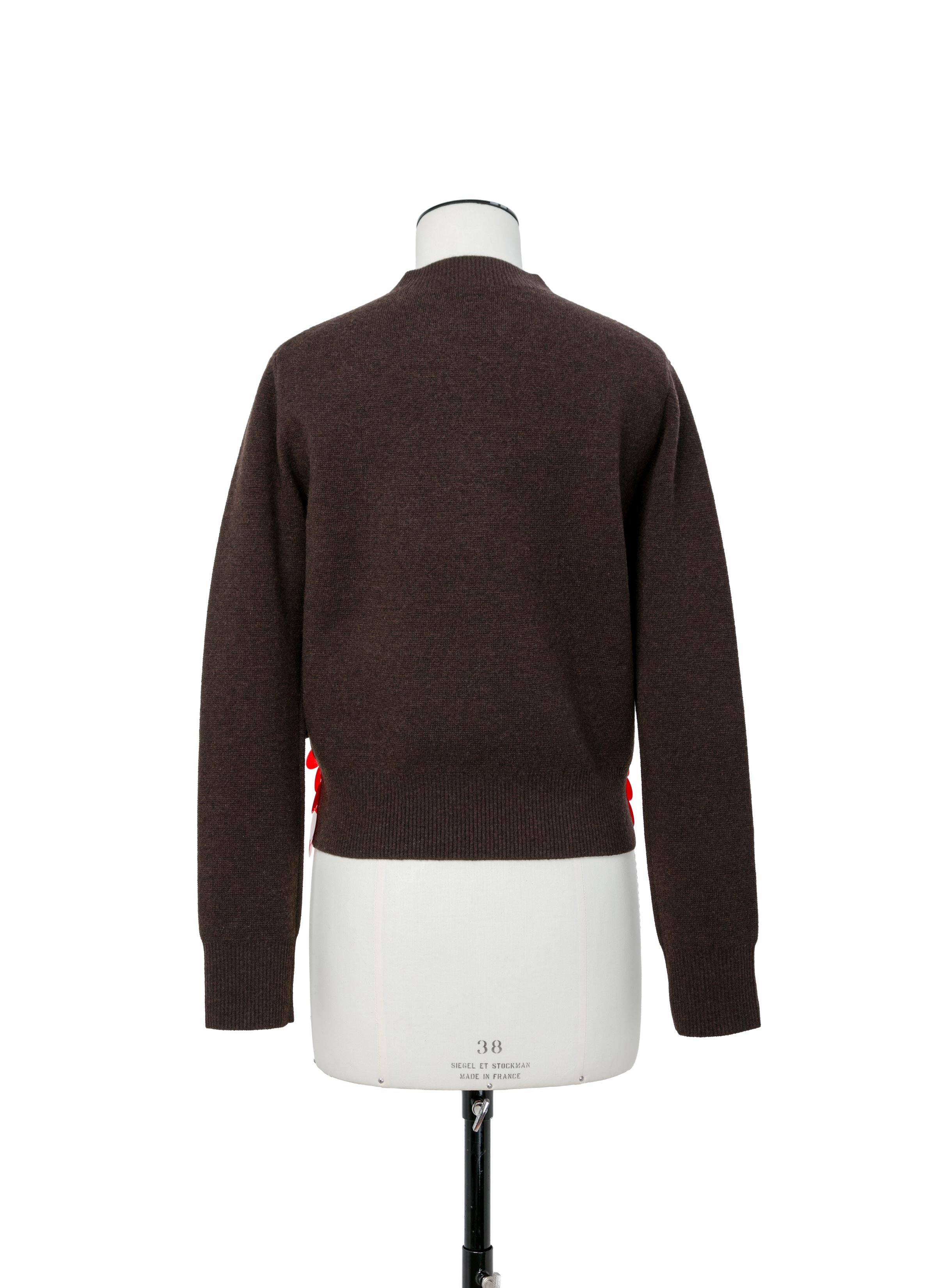Sequin Embroidery x Wool Knit Pullover - 3