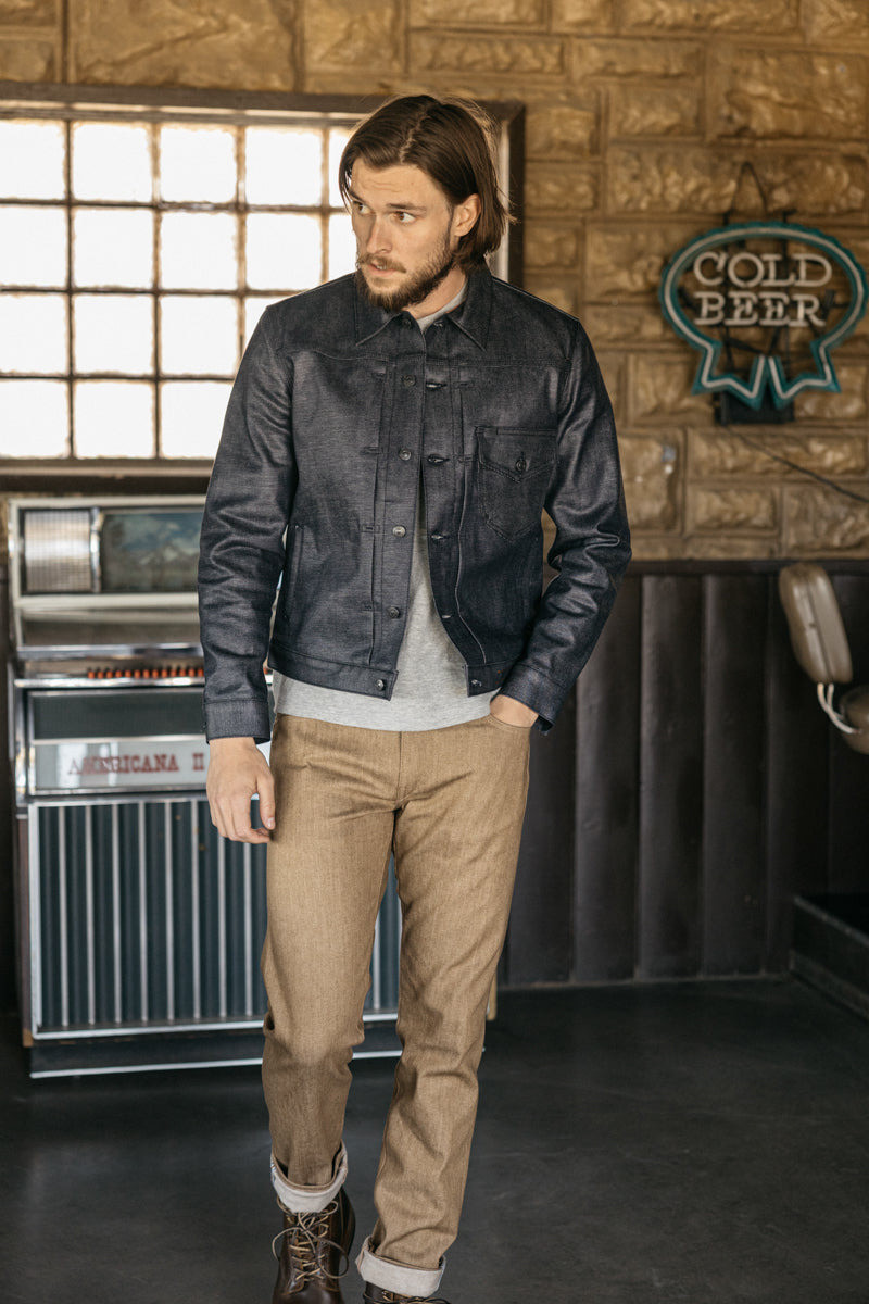 HIROSHI KATO The Pen Slim - Copper Raw 10.5oz Selvedge outlook