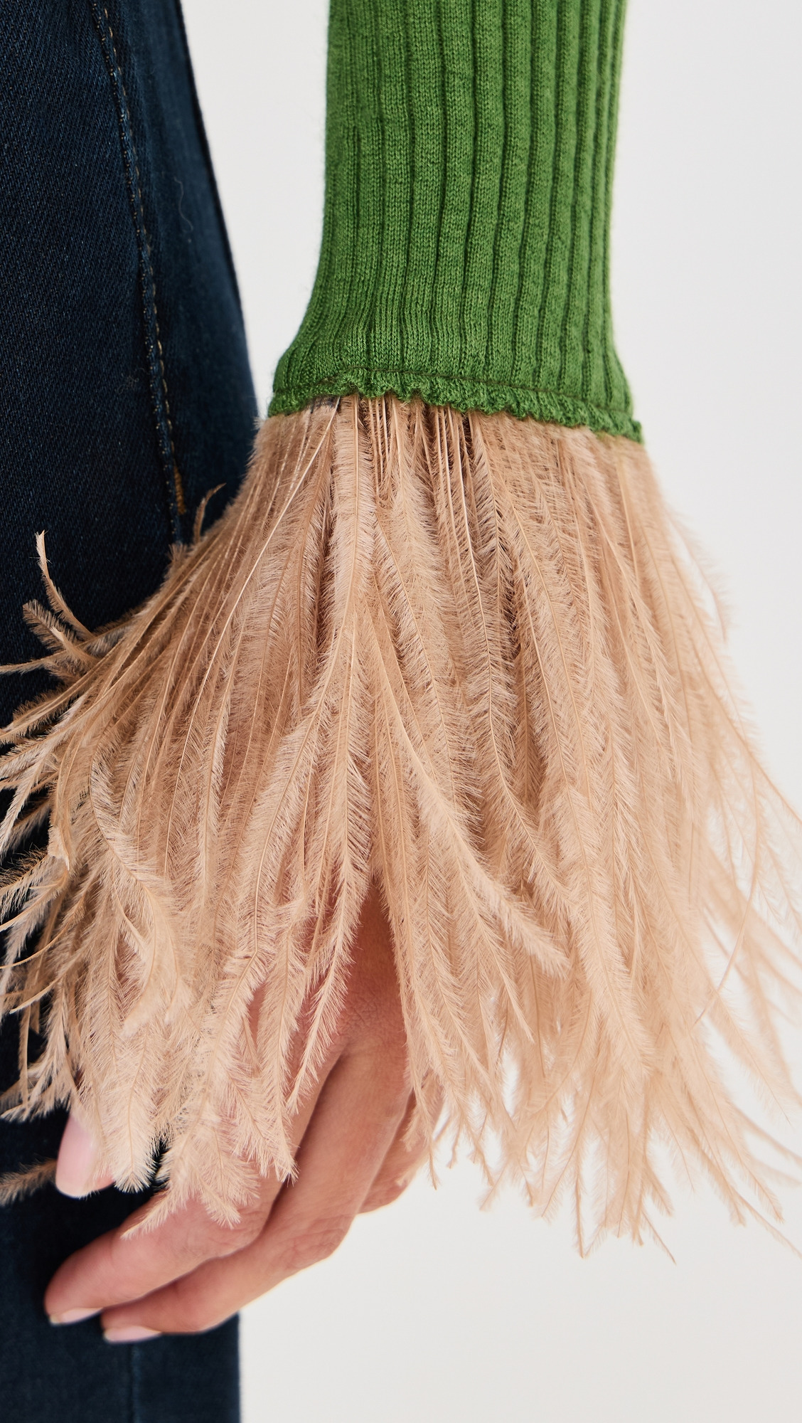 High Kick Cashmere and Feather Top - 5