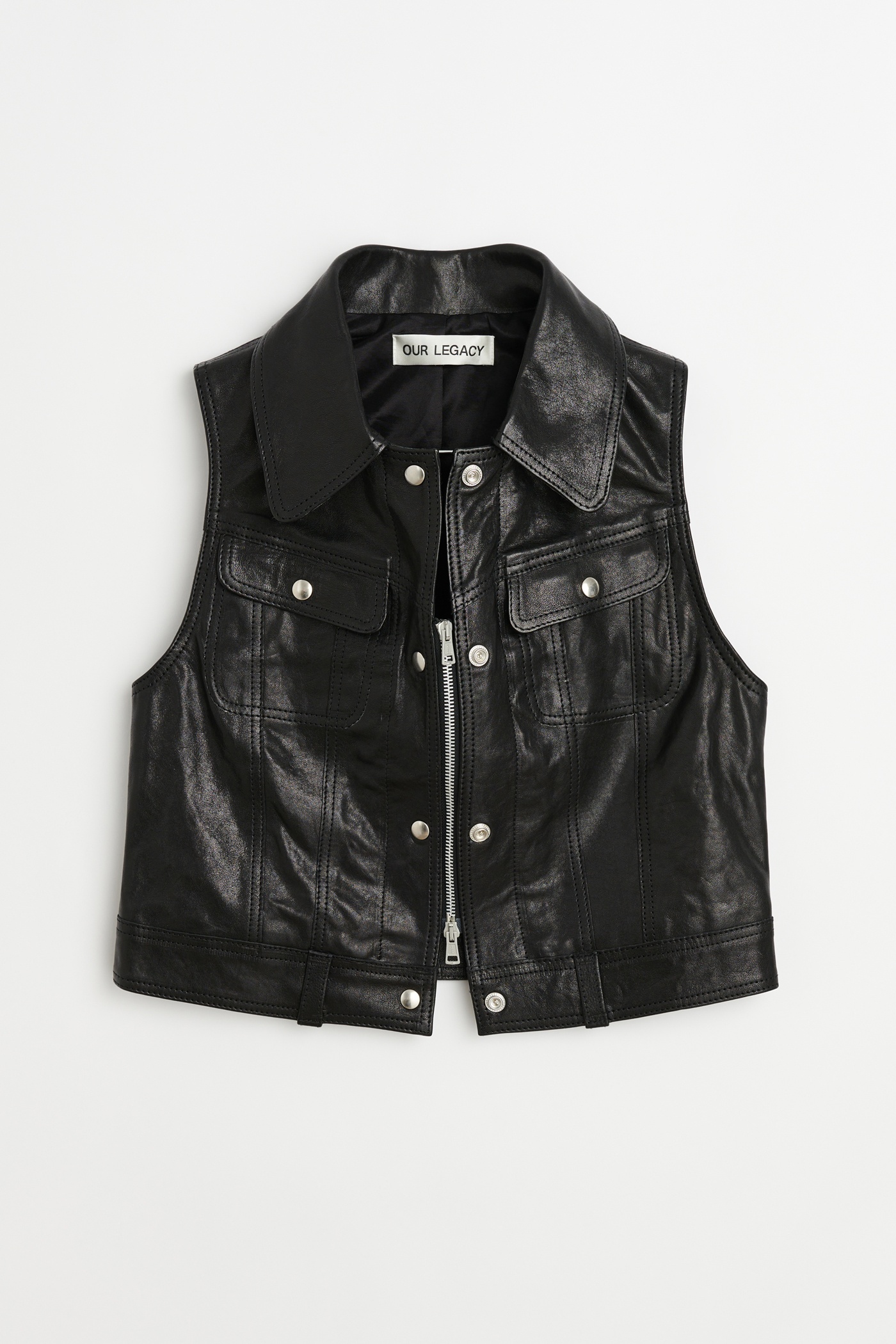 Our Legacy Doll Vest Xtreme Black | REVERSIBLE