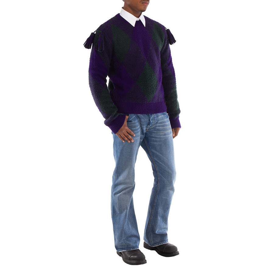 Burberry Diamond-Pattern Wool Jumper - 4