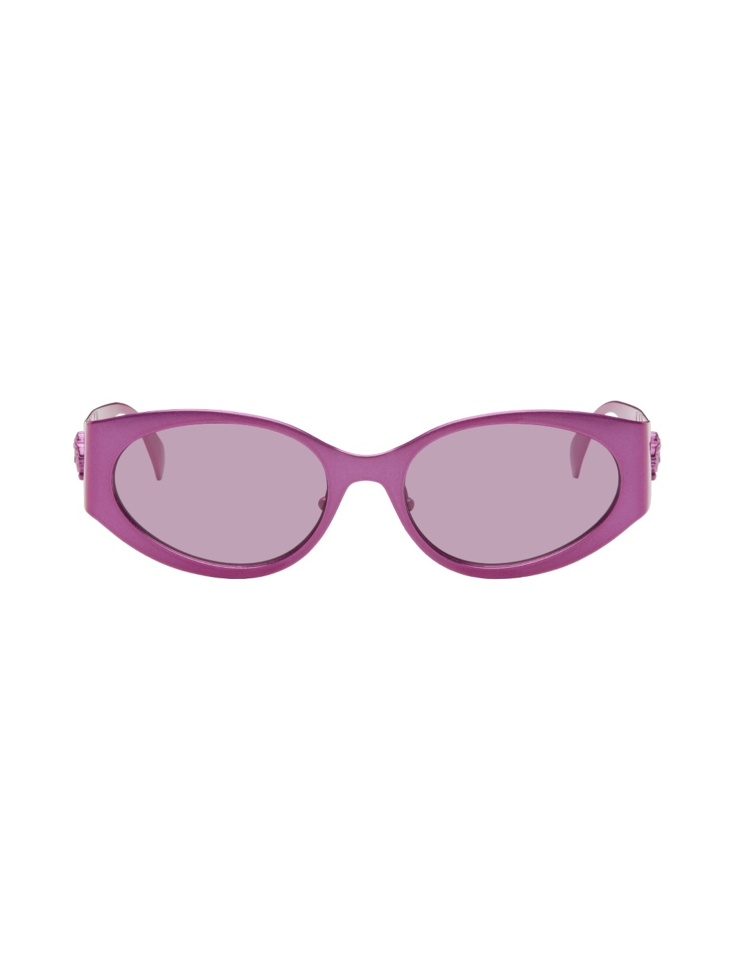 Pink 'La Medusa Oval' Sunglasses - 1