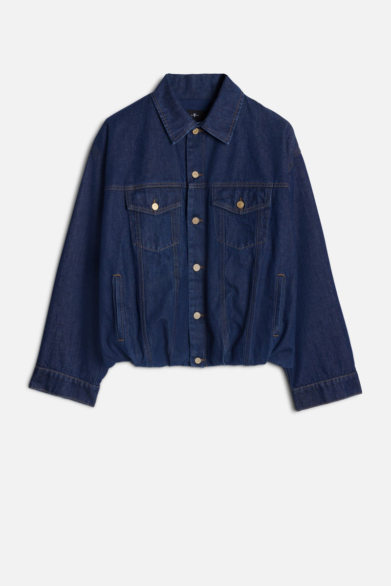 MANKIND Gathered Jacket in Indigo Soul 1