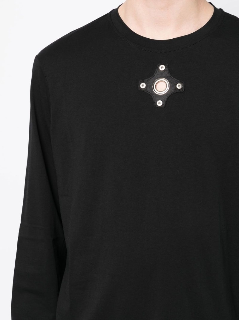 appliqué long sleeve t-shirt - 6