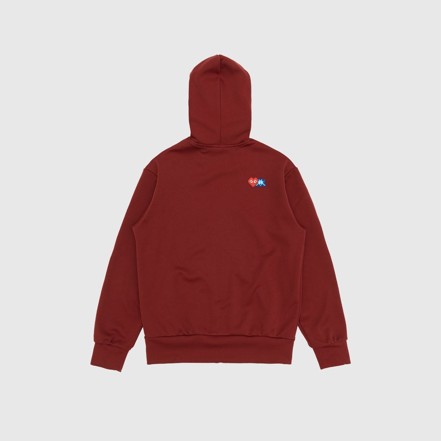 PIXELATED RED HEART ZIPPERED HOODY X INVADER - 9