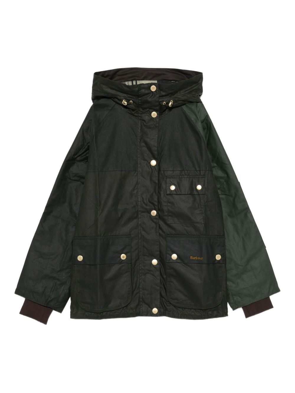 hooded cotton jacket - 1