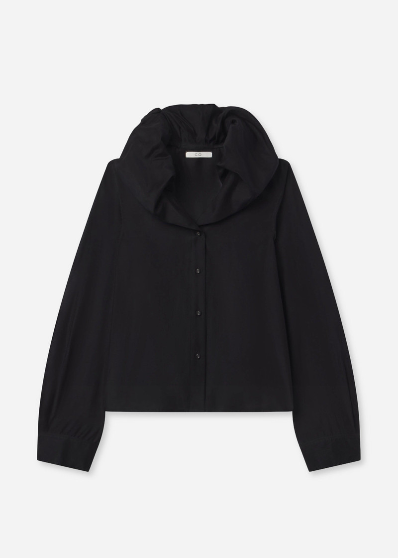 Cloud Collar Shirt in Cotton Silk Voile 1