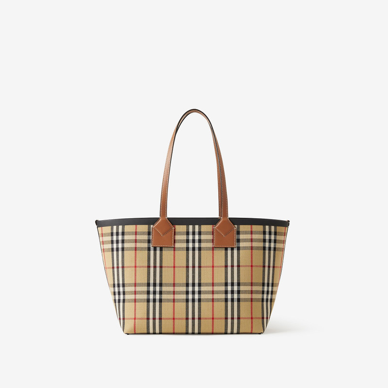 Burberry Check Cotton Small London Tote Bag outlook