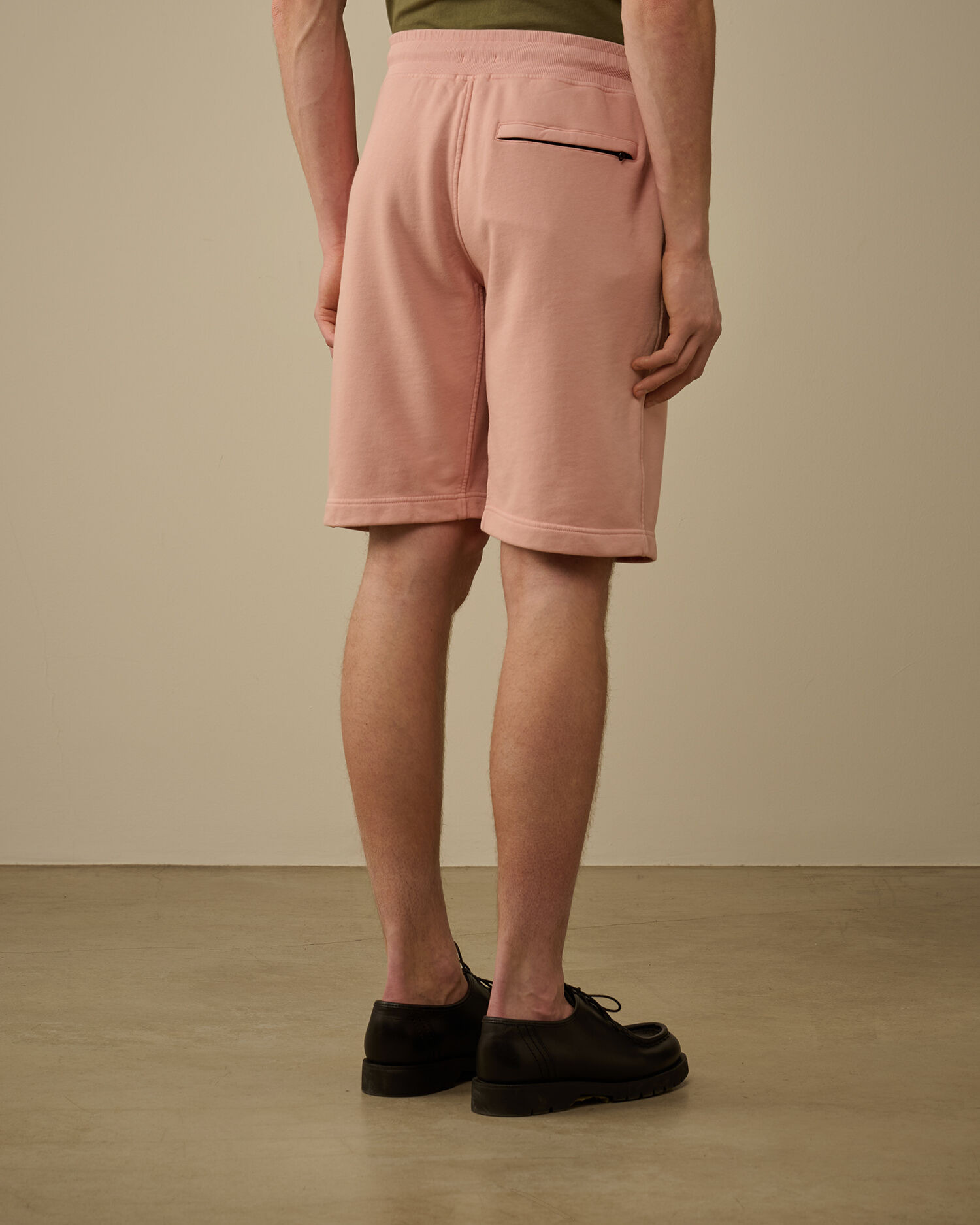 Cotton Diagonal Fleece Logo Shorts - 4
