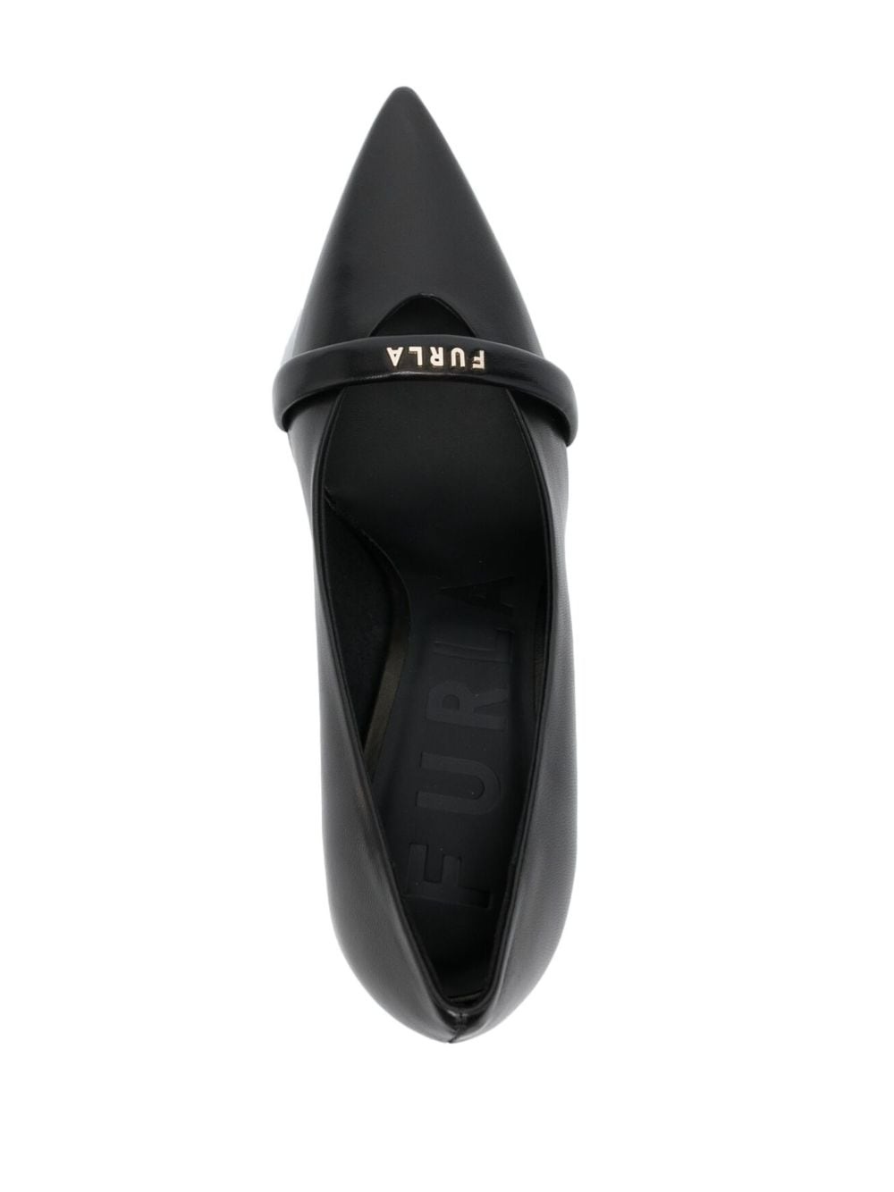 pointed-toe 95mm leather pumps - 4