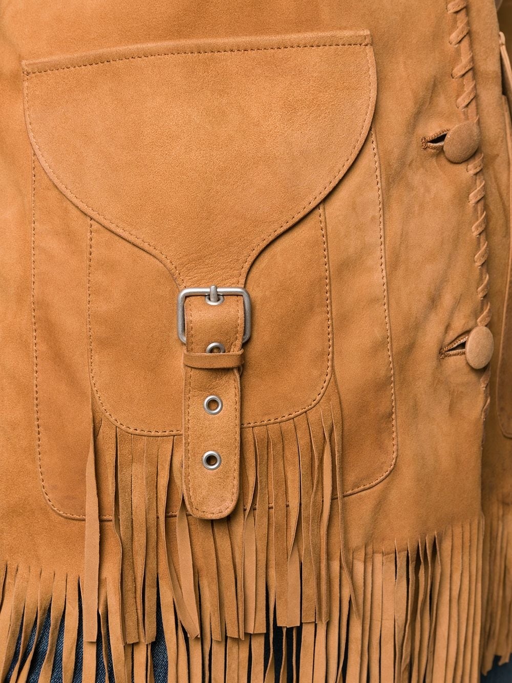 Esperanza fringed leather jacket - 5