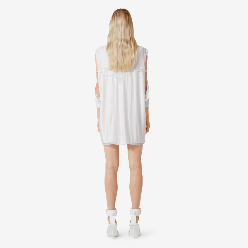 Lace Panel Jersey Reconstructed T-shirt Dress 4