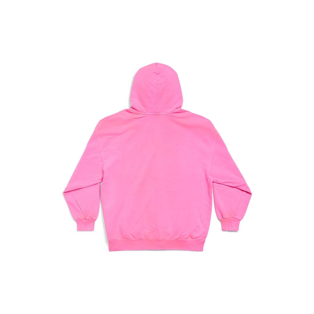 Balenciaga Paris Zip-up Hoodie Small Fit in Fluo Pink - 2