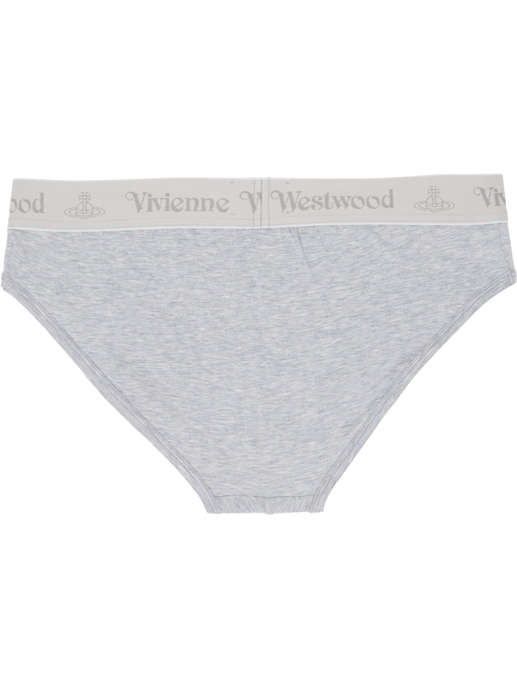 Three-Pack Multicolor & Gray Band Slip Briefs - 3