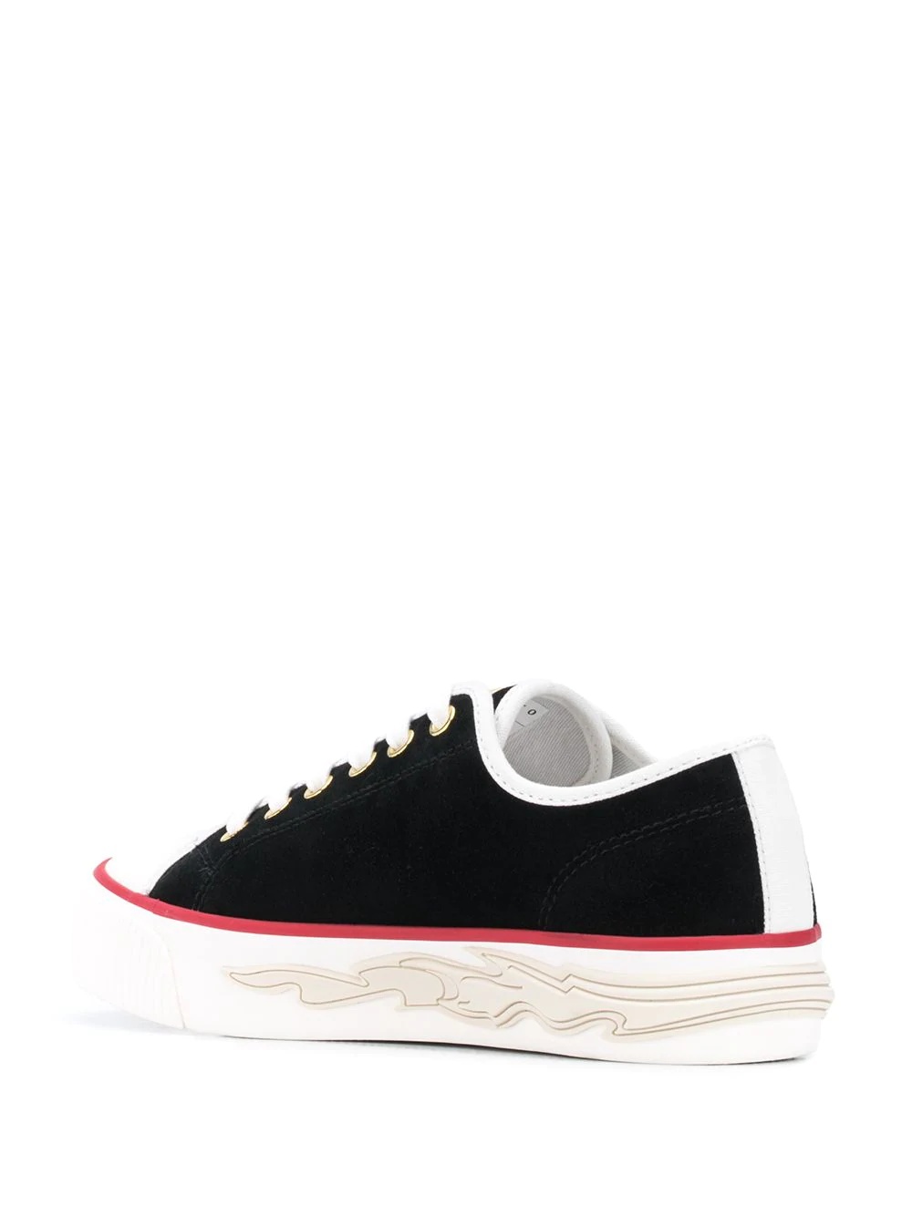 flame sole low-top sneakers - 3