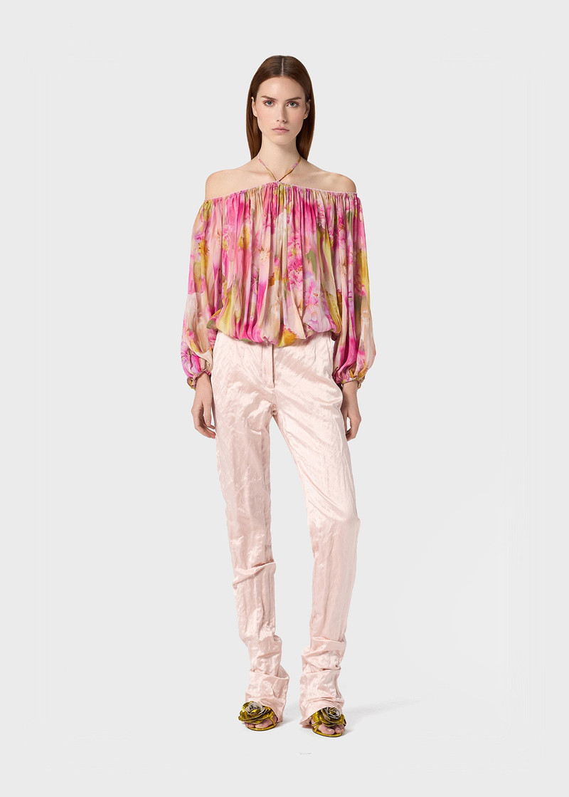 Blumarine FLORAL PRINT GEORGETTE BLOUSE outlook