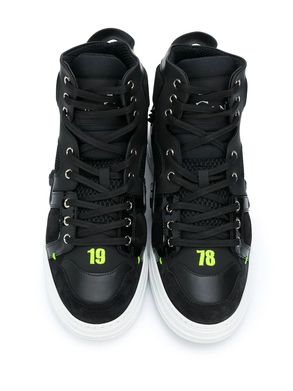 Skull hi-top sneakers - 4